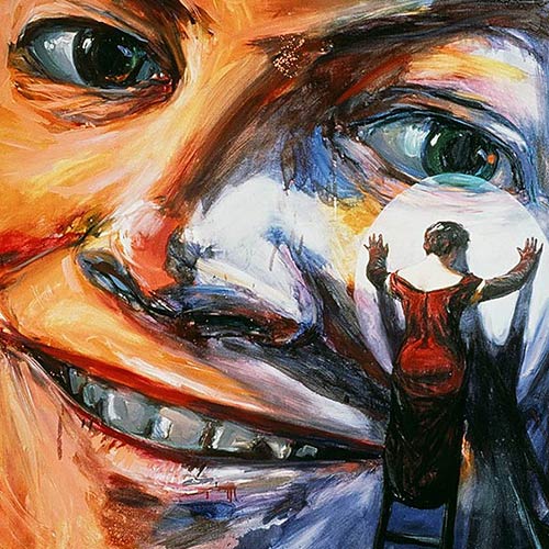 Self Portrait, 2001, oil on canvas, 182 x 156cm