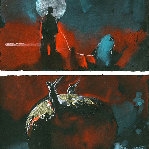 2008, Gouache on paper