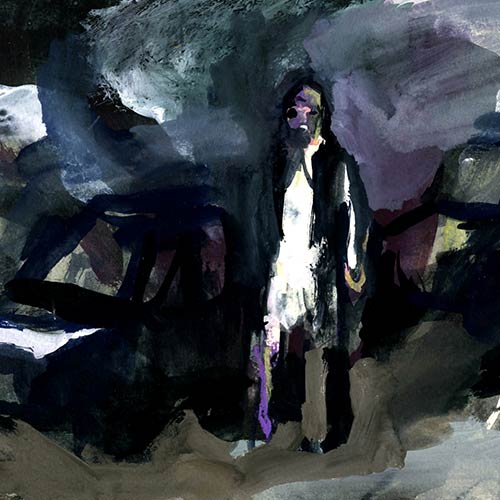 Coutts - Night Drawing 14, gouache