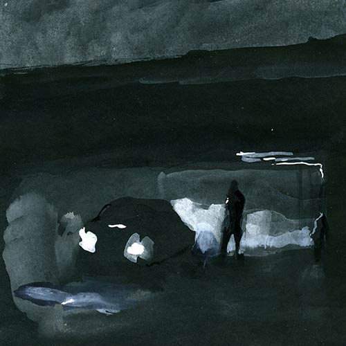 Coutts - Night Drawing 48, gouache