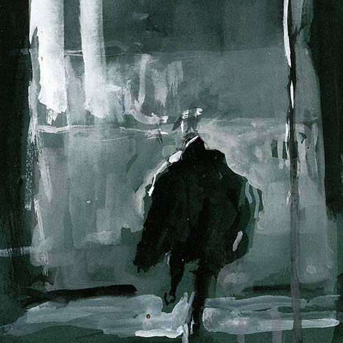 Coutts - Night Drawing 58, gouache